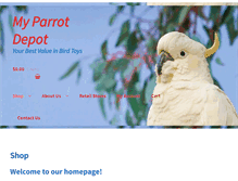 Tablet Screenshot of myparrotdepot.com